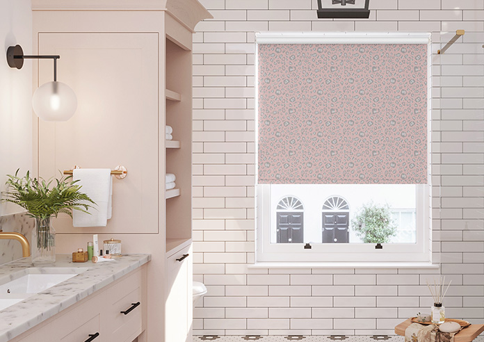 Leopard Luxe, Baby Pink - Roller Blind - Image 3